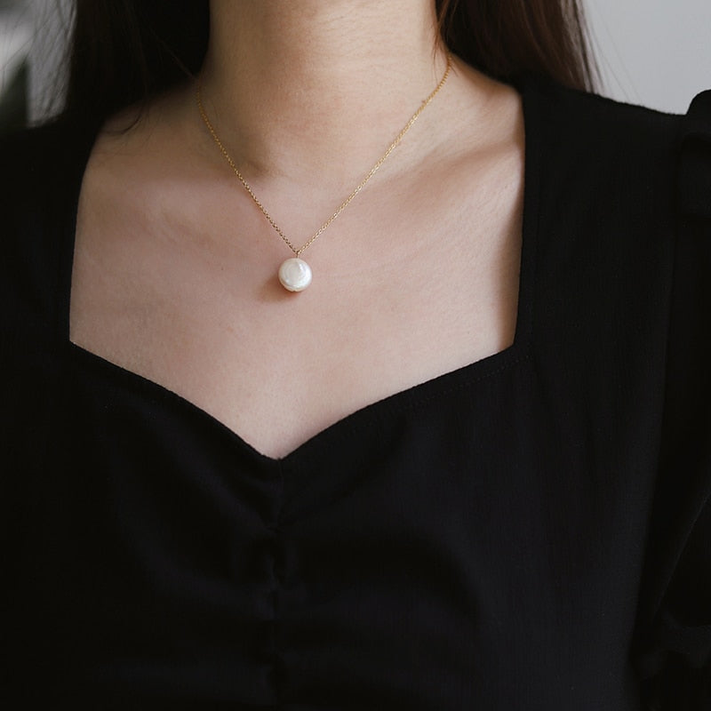 Natural Freshwater Pearls Pendant Necklace