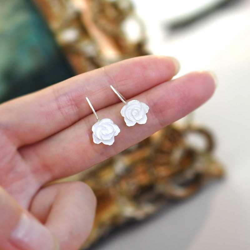 Natural Shell Flower Earrings